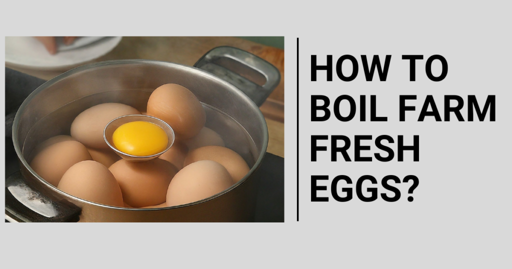 how to boil farm fresh eggs