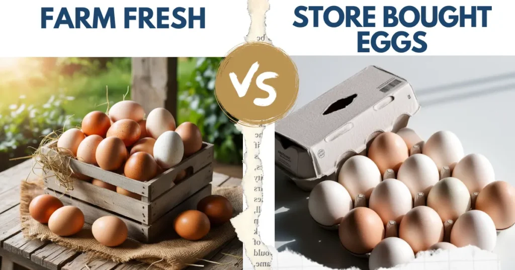 Farm Fresh vs Store Bought Eggs