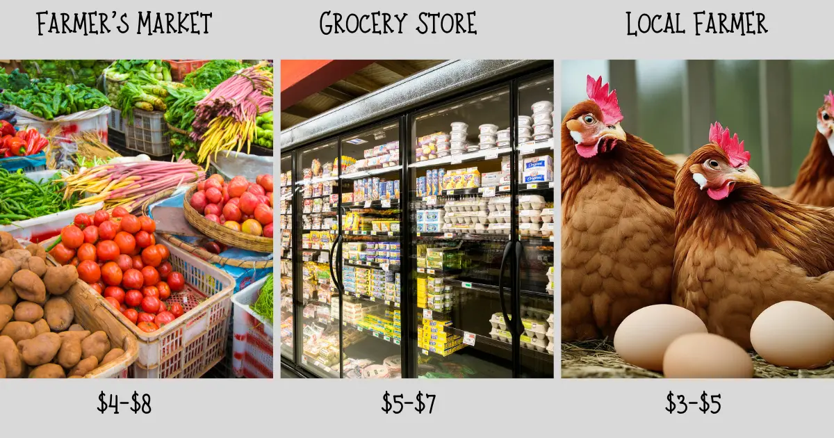 Price Comparison Of Different Farm Fresh Eggs Sources