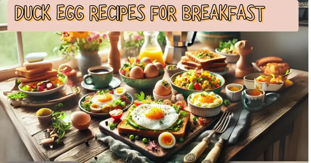 Duck Egg Recipes for Breakfast