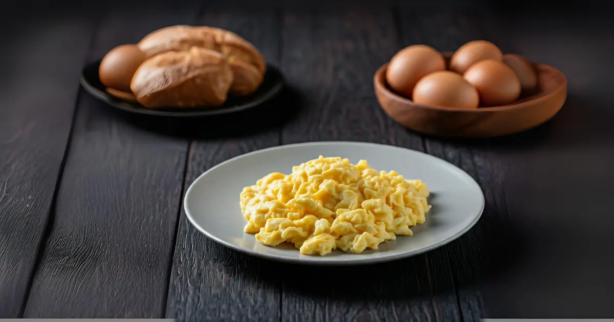 Classic Scrambled Eggs with Chicken Eggs