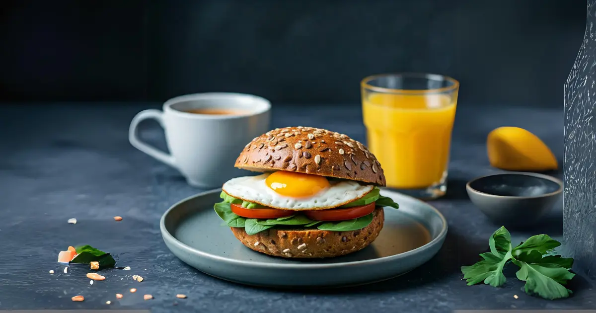 Veggie Egg Sandwich