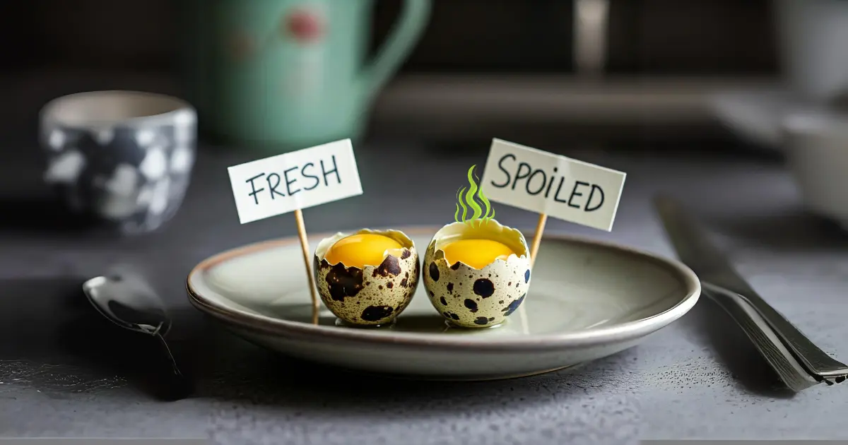 Signs of Spoilage in Quail Eggs