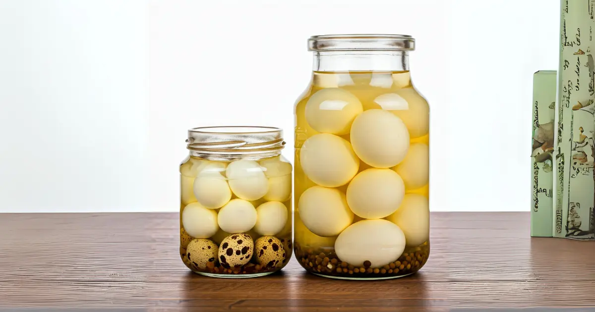 Pickled Quail Eggs vs. Regular Pickled Eggs