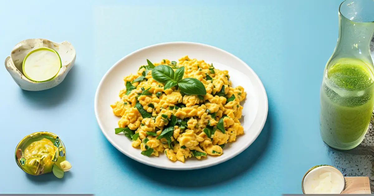 Scrambled Duck Eggs with Herbs