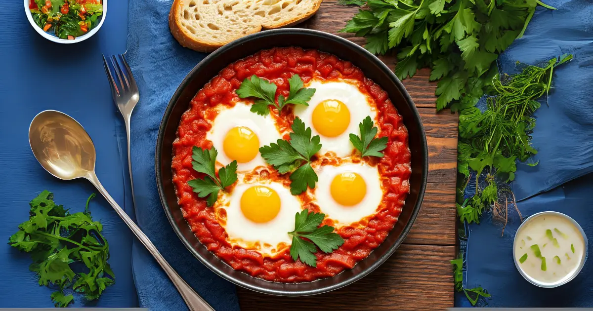 Shakshuka with Chicken Eggs