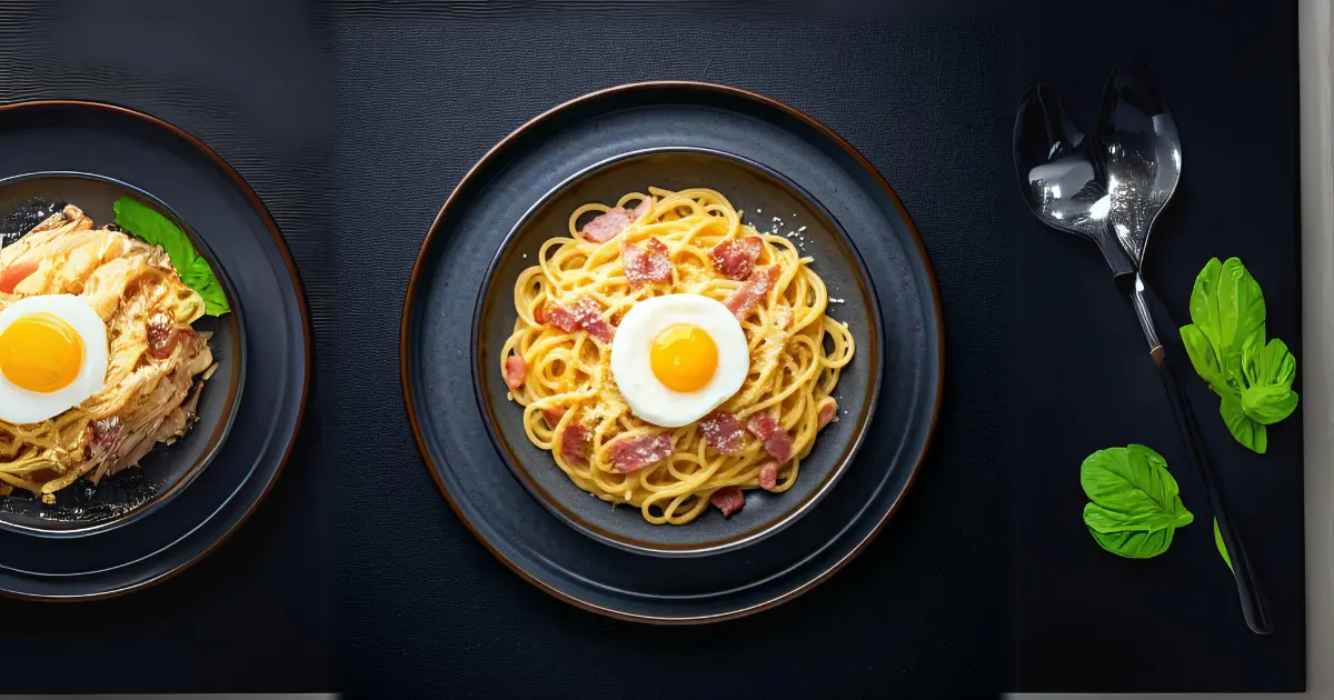 Duck Egg Carbonara