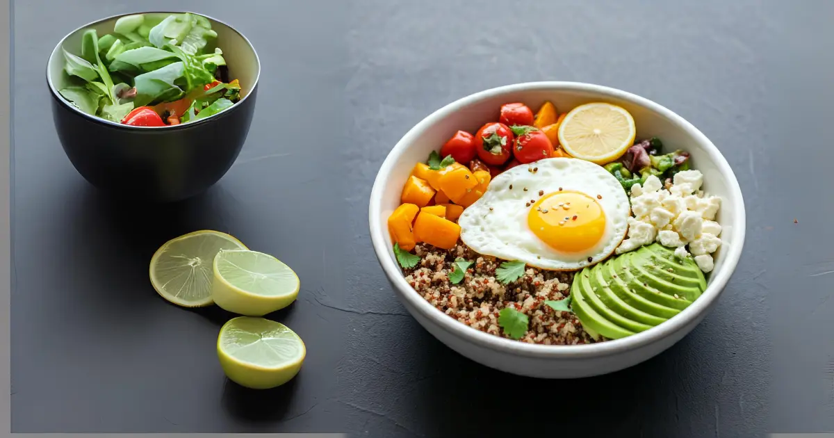 Egg and Vegetable Breakfast Bowl