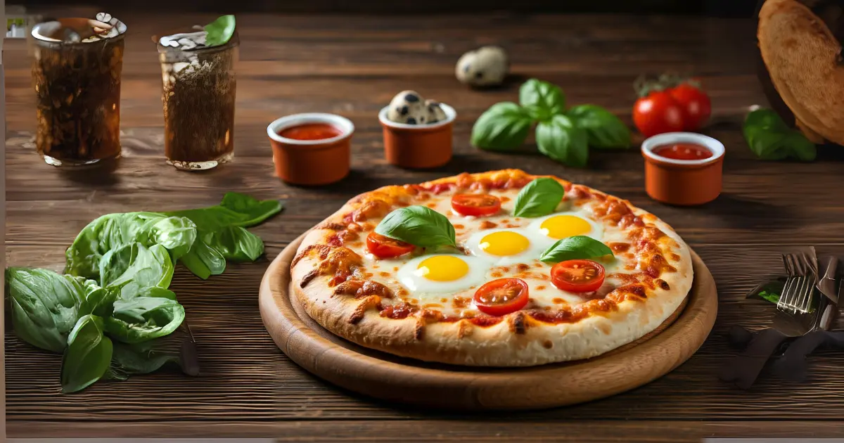 Quail Egg Pizza