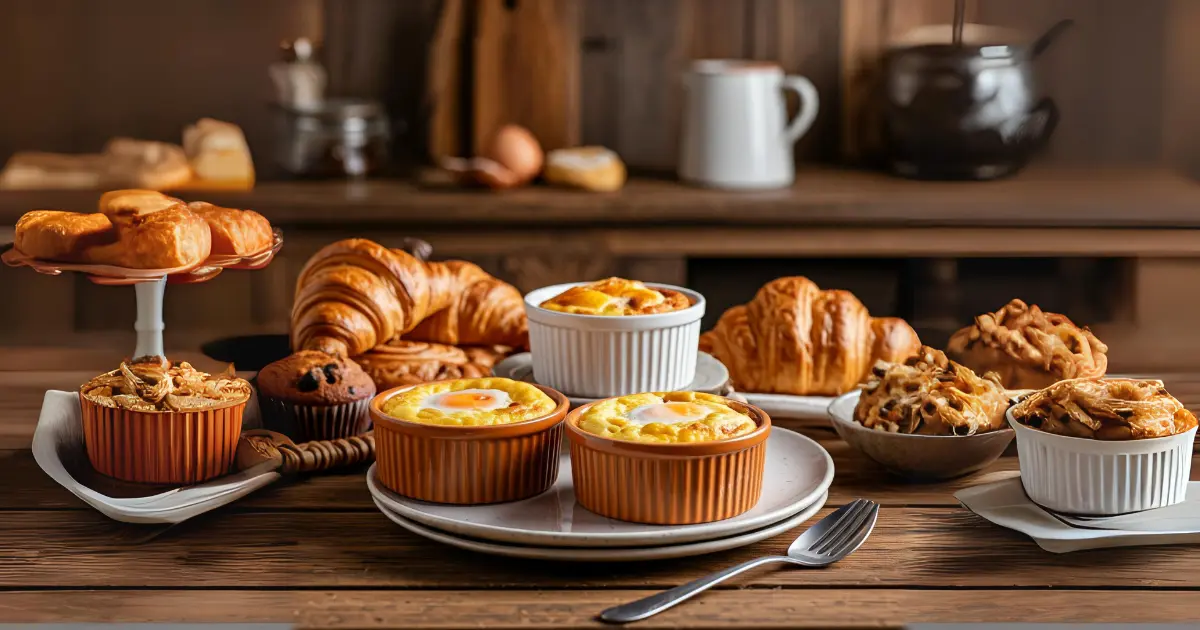 Baked Egg Custard with Mixed Eggs